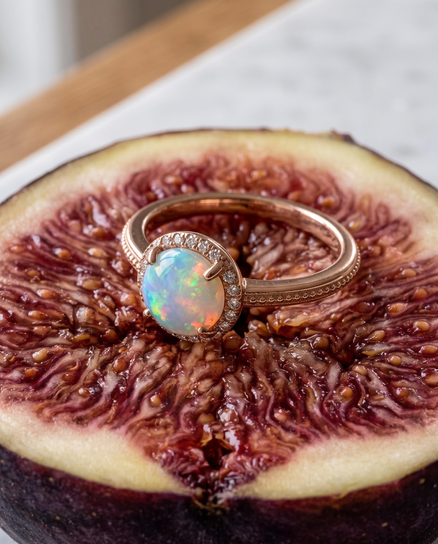 Flower Date jewelry photography example 22
