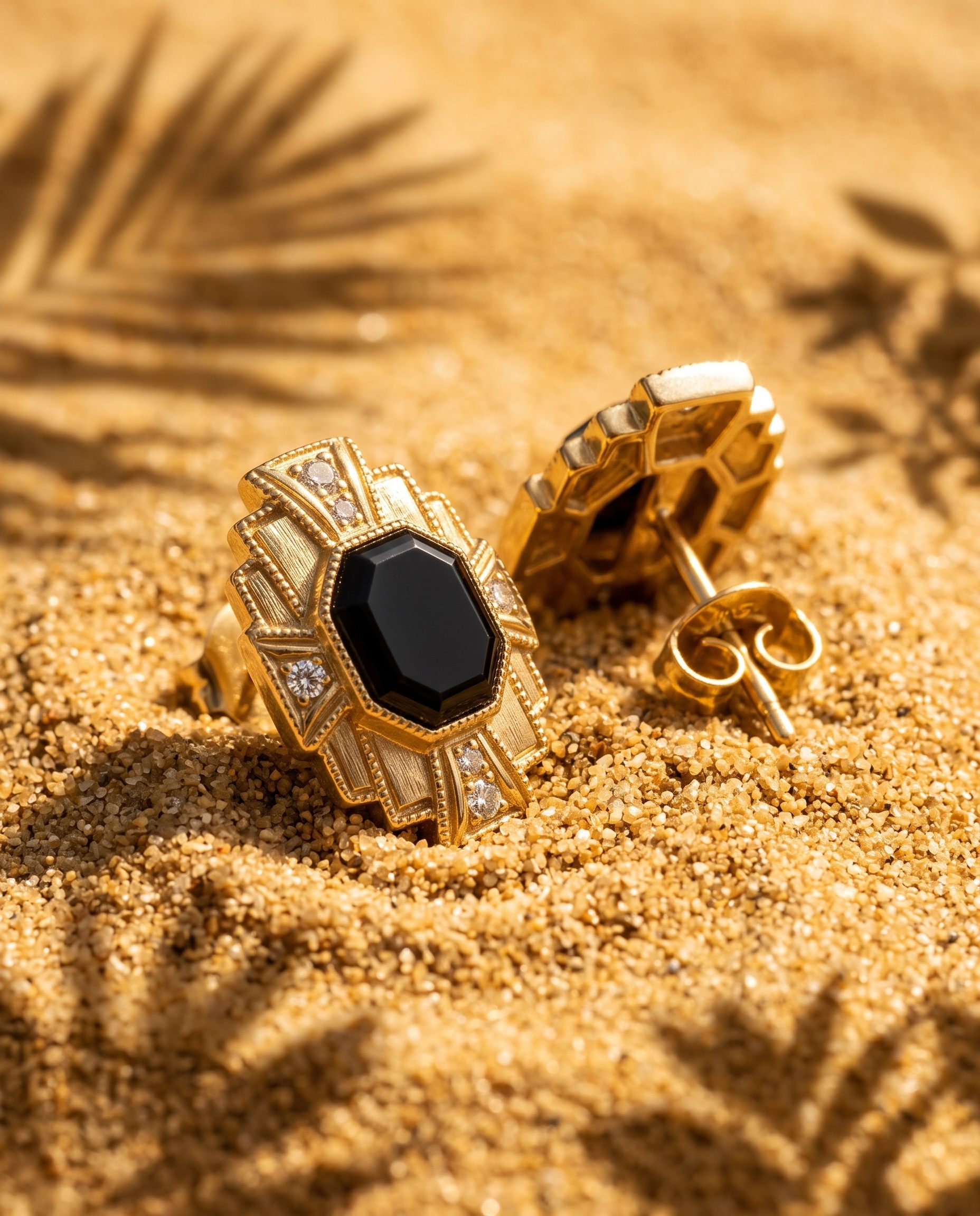 Gold Sand jewelry photography Look